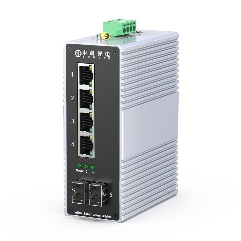 2光4电 LC不含模块ZK-7000-12-2GX4GT-SFP 